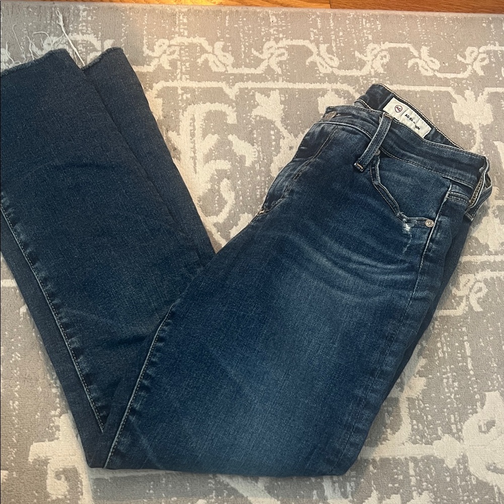 AG Adriano Goldschmied Blue Jeans Mari crop